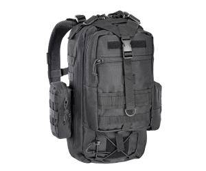 DEFCON 5 ZAINO MILITARE TACTICAL ONE DAY BACK PACK BLACK - NEW MODEL !!!
