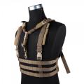 EMERSON GEAR TACTICAL MOLLE SYSTEM LOW PROFILE CHEST RIG COYOTE BROWN - photo 3