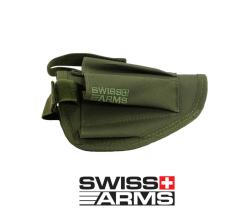 BELT HOLSTER WITH SWISS ARMS GREEN ACCESSORY POCKETS
