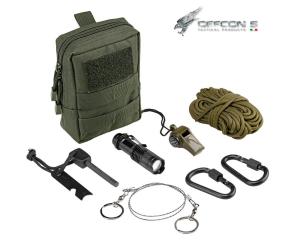 DEFCON 5 SURVIVAL KIT WITH SOFT POCKET OR GREEN