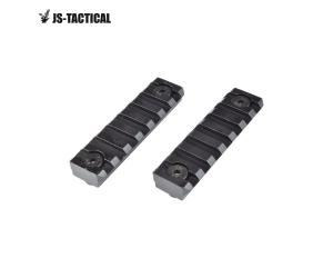 JS-TACTICAL SET 2 20mm METAL RAILS 7 SLOTS FOR M LOK BLACK