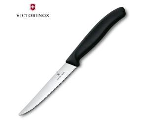 VICTORINOX SWISS CLASSIC BLACK WAVY STEAK KNIFE