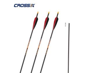 CROSS-X ARROW FOR CARBON BOW FEATHER NAT GLADIATOR 45-60 #