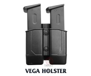 VEGA HOLSTER TWO-WIRE DOUBLE MAGAZINE POUCH IN TECHNOPOLYMER