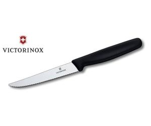 VICTORINOX CORRUGATED STEAK KNIFE BLACK HANDLE