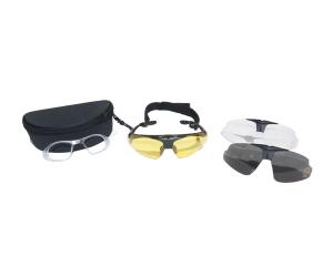 PROTECTIVE GLASSES WITH INTERCHANGEABLE LENSES