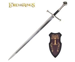 THE LORD OF THE RINGS SWORD ORNAMENTAL ANDURIL WITH EXHIBITOR