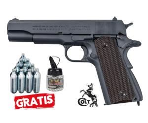 COLT M1911A1 100TH PARKERIZED C02 FULL METAL PROMO CO2 AND FREE SHOTS