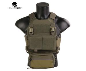EMERSONGEAR PLATE CARRIER WITH CHEST RIG RANGER GREEN