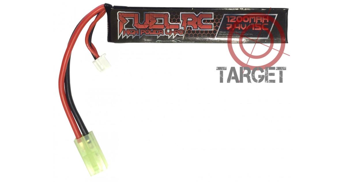 Batterie LiPo 7.4V 1500mAh 20/40C T-connect (DEANS) - boutique Gunfire