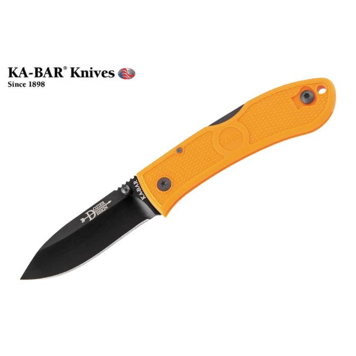 KA-BAR KNIFE DOZIER FOLDING HUNTER BLAZE ORANGE