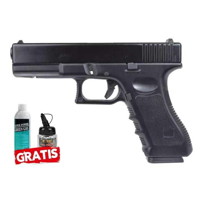 VG G17 FULL METAL GAS BLOWBACK AND FREE SHOT