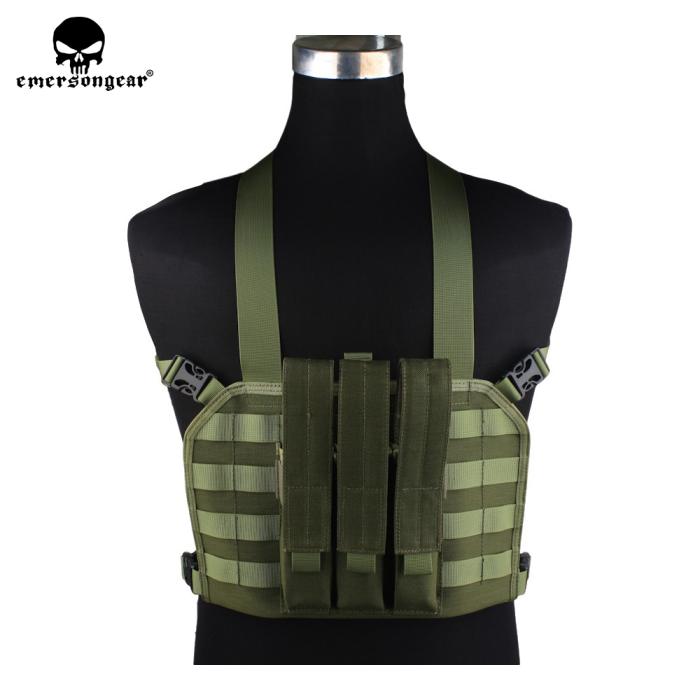 EMERSON GEAR CHEST RIG WITH MP7 MAGAZINE POUCH OLIVE DRAB