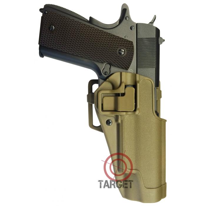 HOLSTER IN DIE-CAST TECHNOPOLYMER FOR COLT 1911 WITH QUICK RELEASE TAN