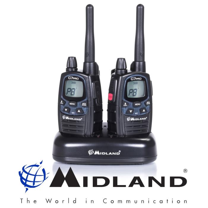Midland G9 PRO dual band radio transceiver black