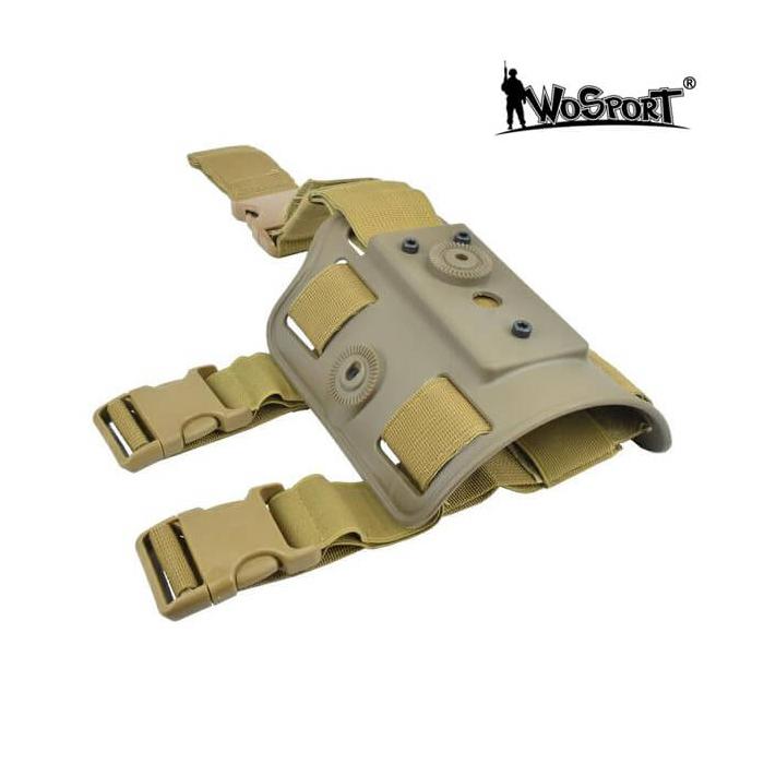 WOSPORT THIGH ADAPTER FOR HOLSTER TAN