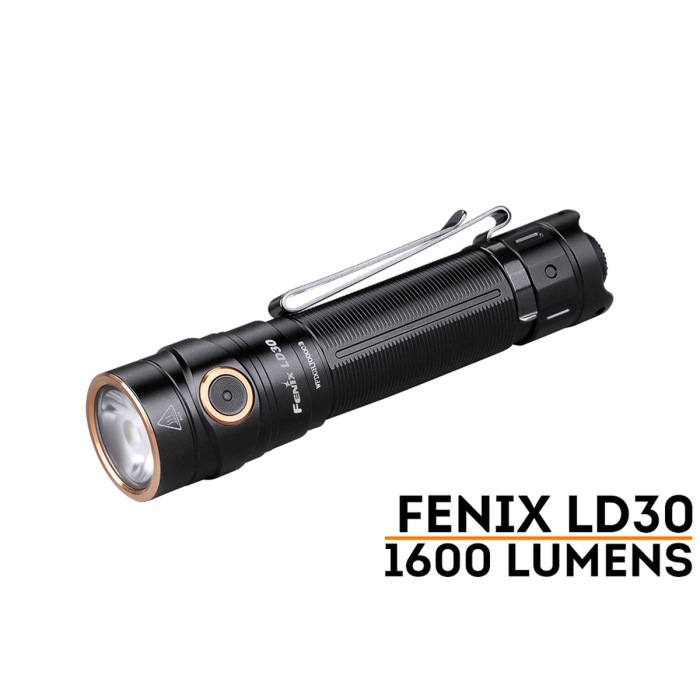 FENIX TORCH LD30 1600 LUMENS RECHARGEABLE NEW