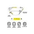 MECHANIX PROTECTIVE GLASSES TYPE N CLEAR FRAME CERTIFIED TRANSPARENT LENSES - photo 1