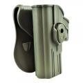 HOLSTER IN DIE-CAST TECHNOPOLYMER FOR GLOCK 17/18/26 WITH QUICK RELEASE FOR MANCINI GREEN OR - photo 2