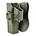 HOLSTER IN DIE-CAST TECHNOPOLYMER FOR GLOCK 17/18/26 WITH QUICK RELEASE FOR MANCINI GREEN OR - photo 1