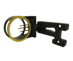 GWS SIGHT FOR HUNTING BOW 3 PIN BLACK WITH YELLOW SIGHT