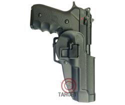 HOLSTER IN DIE-CAST TECHNOPOLYMER FOR BERETTA 92 FS WITH BLACK QUICK RELEASE