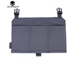 EMERSON GEAR PANEL WITH TRIPLE WOLF GRAY MAGAZINE POUCH