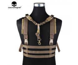 EMERSON GEAR TACTICAL MOLLE SYSTEM LOW PROFILE CHEST RIG COYOTE BROWN