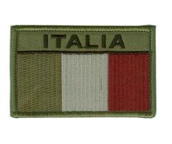 PATCH - ITALY FLAG EMBROIDERED LOW VISIBILITY