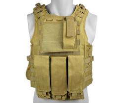 ROYAL TACTICAL PROFESSIONAL VEST WITH 6 TAN POCKETS