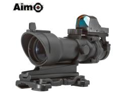 AIM-O 4X32 ACOG OPTICS WITH BLACK MINI RED DOT