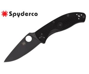 SPYDERCO FOLDING KNIFE TENACIOUS FRN BLACK PLAIN