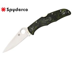 SPYDERCO FOLDING KNIFE ENDURA 4 FRN ZOME GREEN FLAT