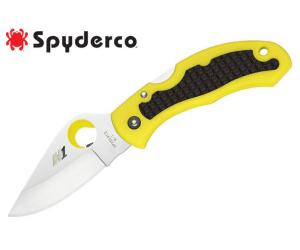 SPYDERCO FOLDING KNIFE SNAP-IT SALT FRN / KRATON PLAIN