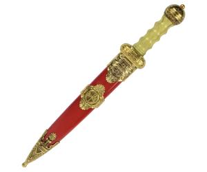 RED AND GOLD ORNAMENTAL DAGGER