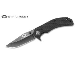 WITH ARMOR FOLDING KNIFE "BUTTERFLY" BLACK