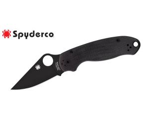 SPYDERCO FOLDING KNIFE PARA 3 G-10 BLACK BLADE