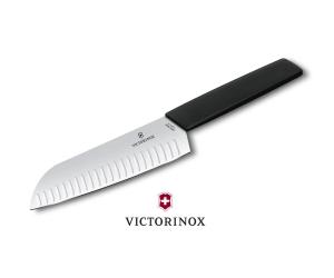 VICTORINOX KNIFE SANTOKU ALVEOLATO SWISS MODERN