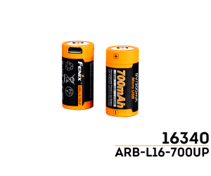 FENIX BATTERY ARB-L16-700UP RECHARGEABLE USB-C 700mAh 3.6v