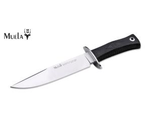 MUELA HUNTING KNIFE SARRIO RUBBER 19G WITH LEATHER SHEATH