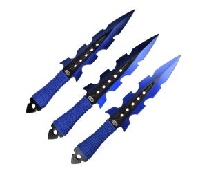 SCK SET 3x "BLUE DART" THROWING KNIVES WITH SHEATH