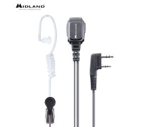 MIDLAND PROFESSIONAL PNEUMATIC HEADSET WITH PTT MICROPHONE AND KENWOOD CONNECTION