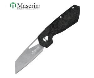 MASERIN FOLDING KNIFE 373 TUNGSTEN FAT CARBON BLACK