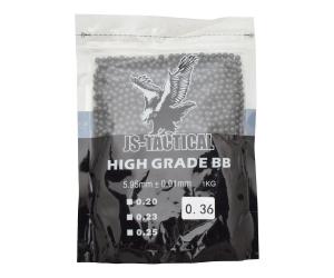 JS-TACTICAL BB HIGH GRADE 0,36g NERI