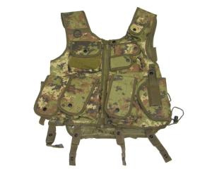 VEGETABLE TACTICAL VEST WITH 7 POCKETS AND HOLSTER