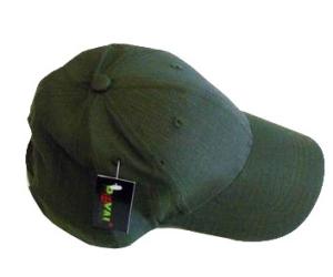 GREEN CAP WITH VISOR AND TEAR ADJUSTMENT