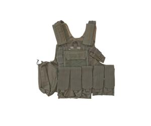 GREEN PROFESSIONAL TACTICAL VEST WITH 10 POCKETS
