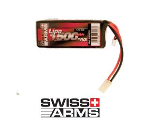SWISS ARMS LIPO BATTERY 7.4V - 1500mAH 30C