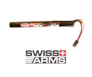 SWISS ARMS LIPO BATTERY 11.1V - 1600mAH 25C TUBE