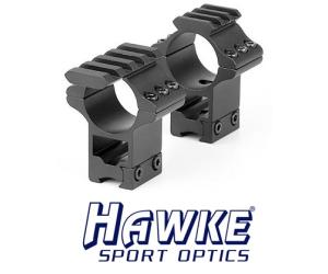 HAWKE ATTACCHI TACTICAL PER OTTICHE - TUBO 25mm - SLITTA 11mm - ALTI